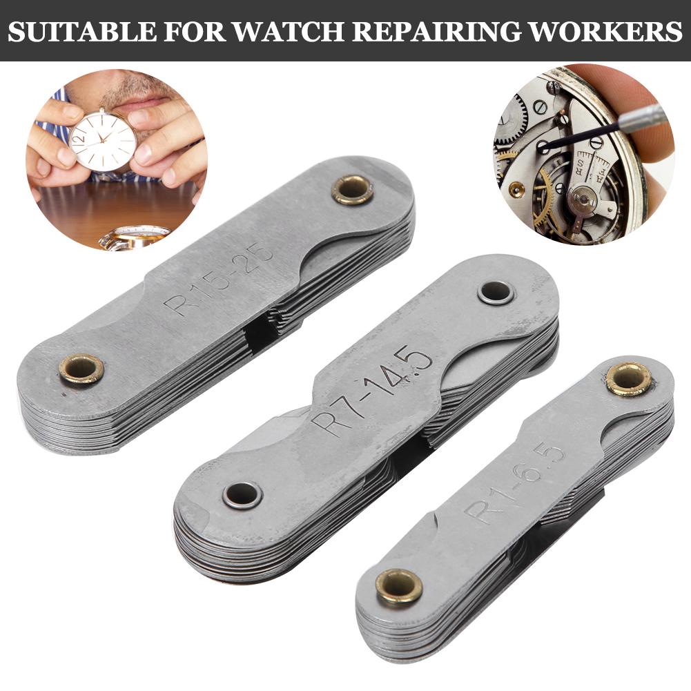 3 pezzi Calibro Raggio Acciaio Inossidabile Orologio Riparazione Strumento