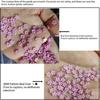 400 Stück Blumen-Nagelsteine für Acrylnägel, 3D-Blumen-Nagelanhänger, Nagelsteine