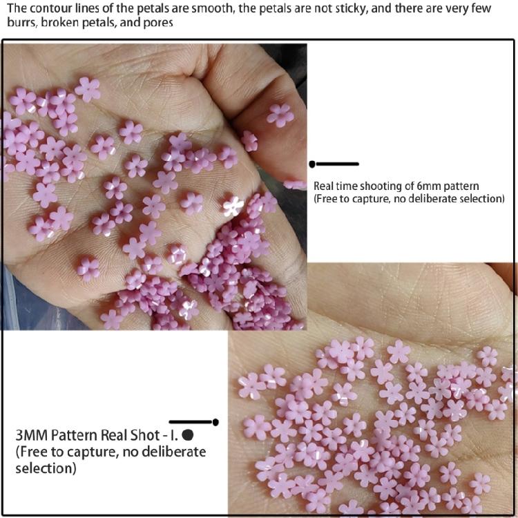400 Stück Blumen-Nagelsteine für Acrylnägel, 3D-Blumen-Nagelanhänger, Nagelsteine