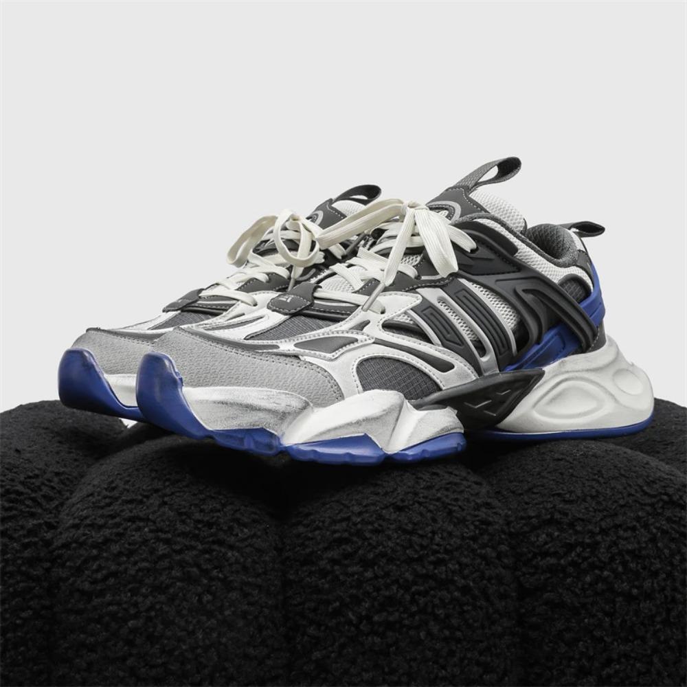 2025Summer Breathable Comfortable Lightweight High-Quality Fashion Casual Mecha Shoes Couple Dad Shoes Two Colors36-44