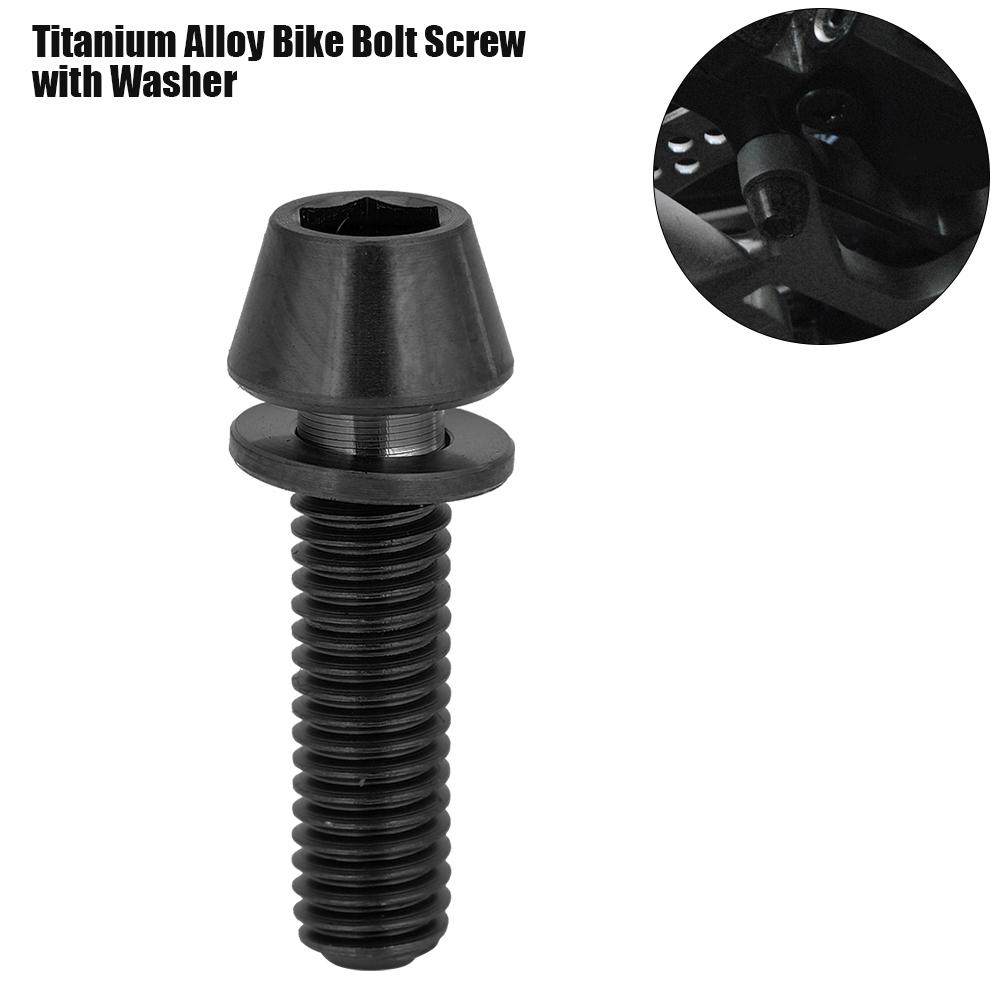 8mm Cycling Tapered Head Bolt Screw Fastener with Washer for Mountain Bike
