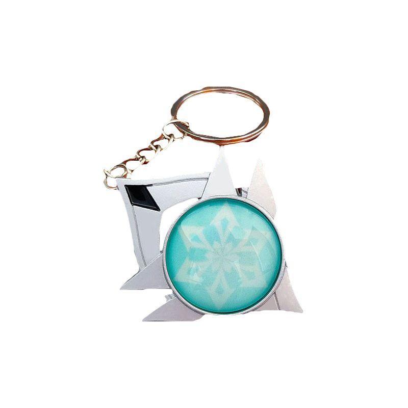 Seven Impact Genshin Elements Keychain Geo Anemo Electro Dendro Hydro Pyro Cryo