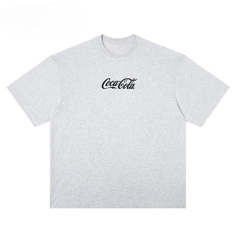 

Trendy Fashion Coke Simple Logo Luxury Casual TShirt Mens and Womens Luxury Brand Top 3XL