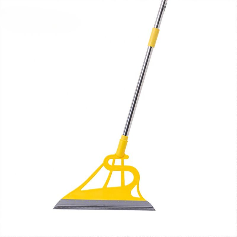 Floor Clean Tools,Silicone Floor Glass Mop,Dual-use Foldable Silicone Broom,Squeegee,Pet Hair Remover,Smart Broom