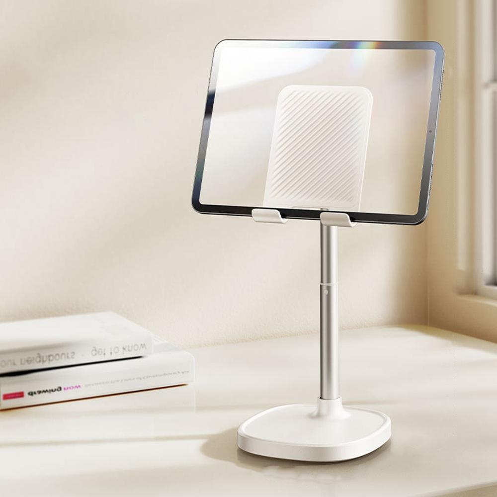 

JOPREE X66plus Adjustable Height Desktop Tablet Stand ABS+Aluminum Alloy Phone Holder Bracket White