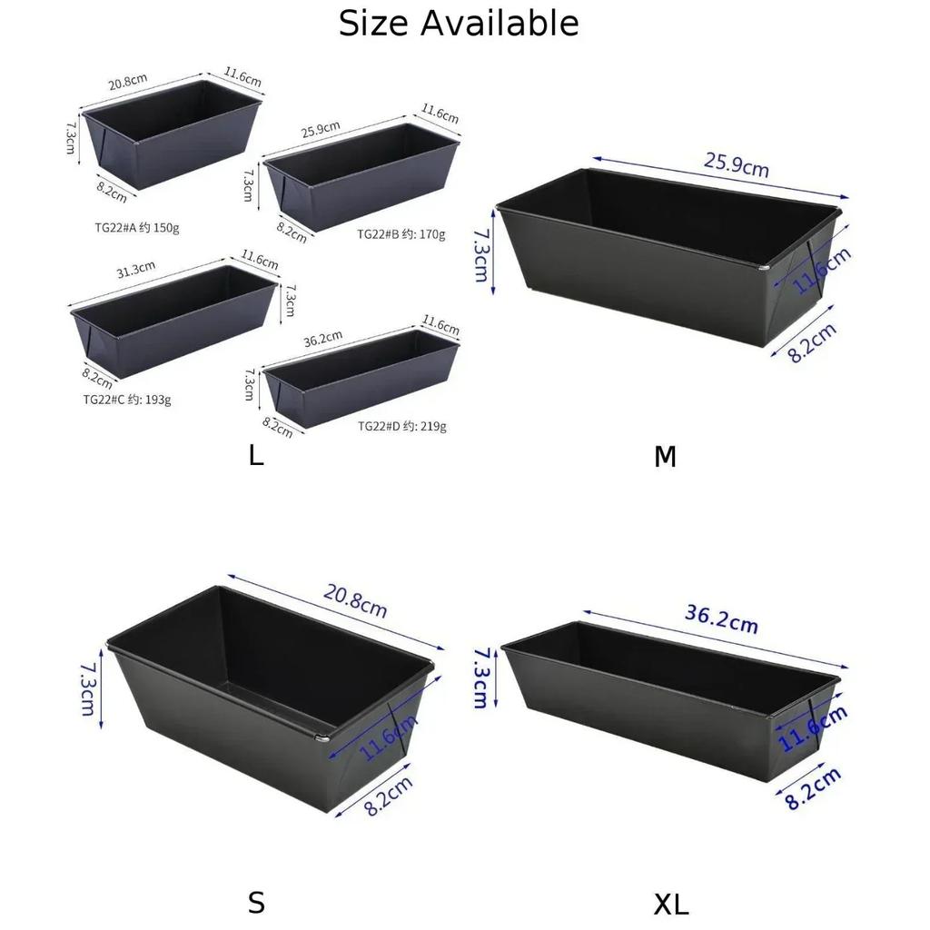 Kitchen Baking Mold Home Rectangular Toast Mould Non-stick Cake Bread Loaf Pan Tray Bakeware Baking Pan