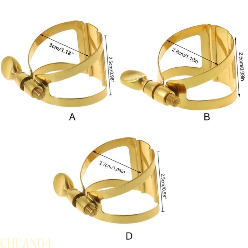 A1A2 Brass Saxophone Fastener Clip Alto Tenor Soprano Sax Ligatures Fastener Cap for Saxophone Clarinet Bakelite Mouthpiece