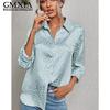GMXIA Women's Fashion Casual Leisure Long Sleeve POLO Neck Blouses & Shirts