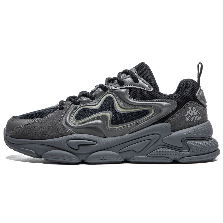Kappa Fabric Synthetic Leather Trendy Versatile Thick Sole Casual Shock Absorbing Breathable Lightweight Low Top Dad Shoes K0DZ5MC25-1108