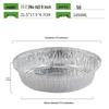 Disposable 8-inch Round Aluminum Foil Containers