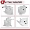 1 Set Engine Oil Cooler for BMW X1 2009-2023 Aluminum Alloy Silver Tone Transmission Oil Cooler Trans Cooler