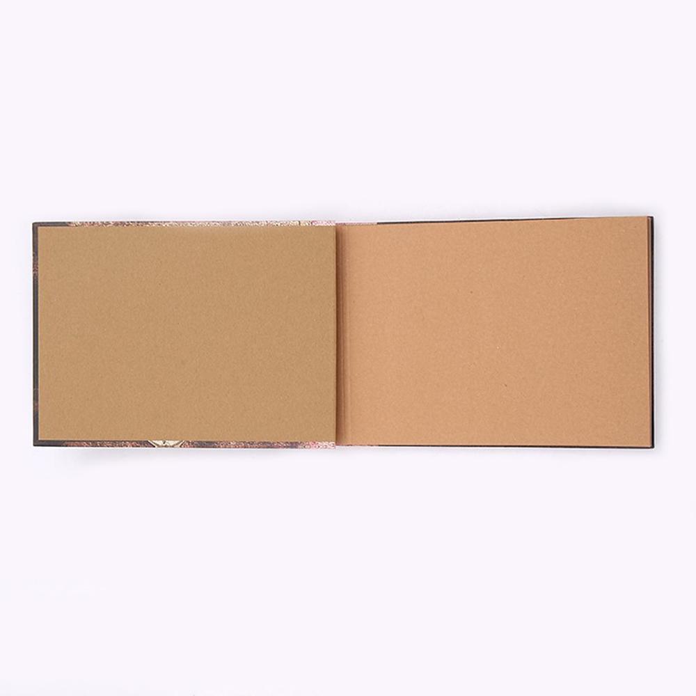 40 Sheets Our Adventure Book DIY Scrapbook Vintage Photo Album 29x19cm/11.4x7.5in for Family Anniversary Wedding Travelling Baby Growth