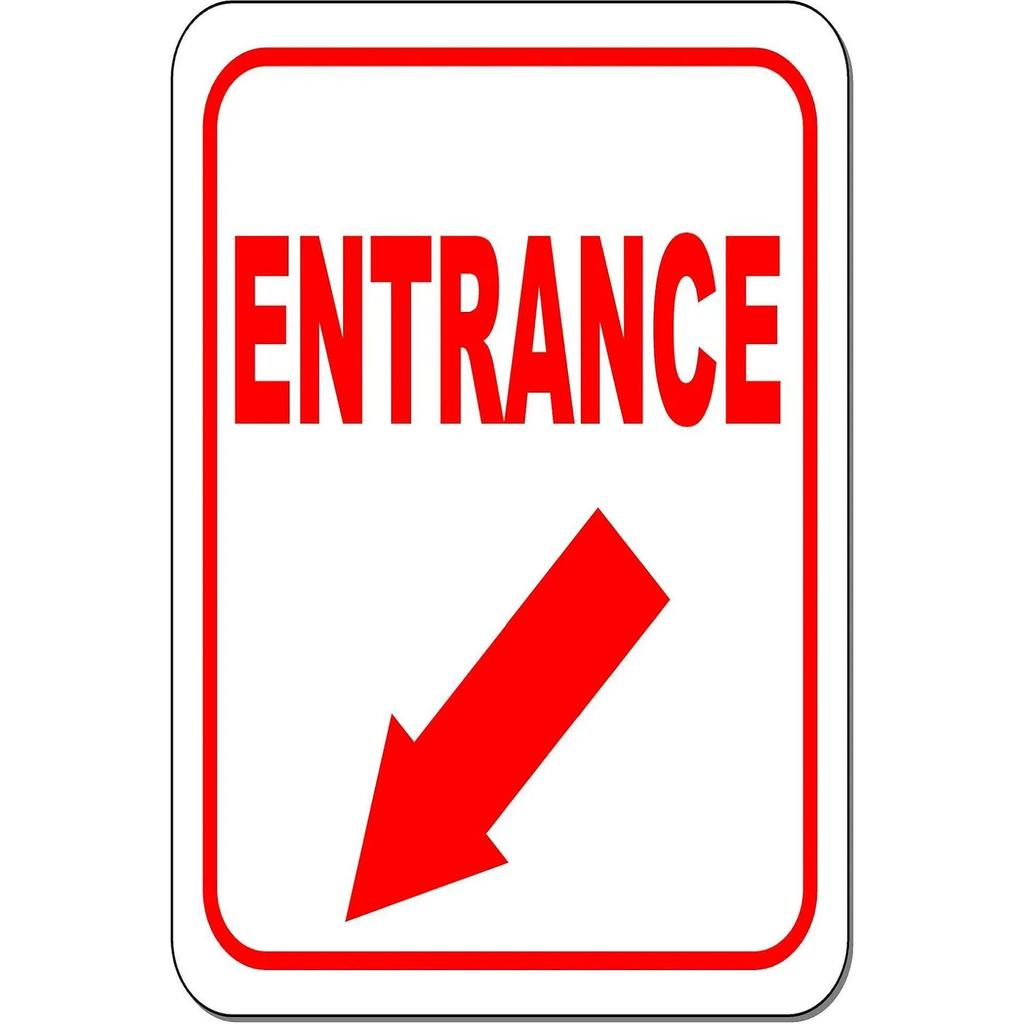 Vintage Exit Entrance Turn Arrow Metal Tin Signs Posters Plate Wall Decor for Bars Garage Cafe Clubs Pubs Retro Poster Plaque