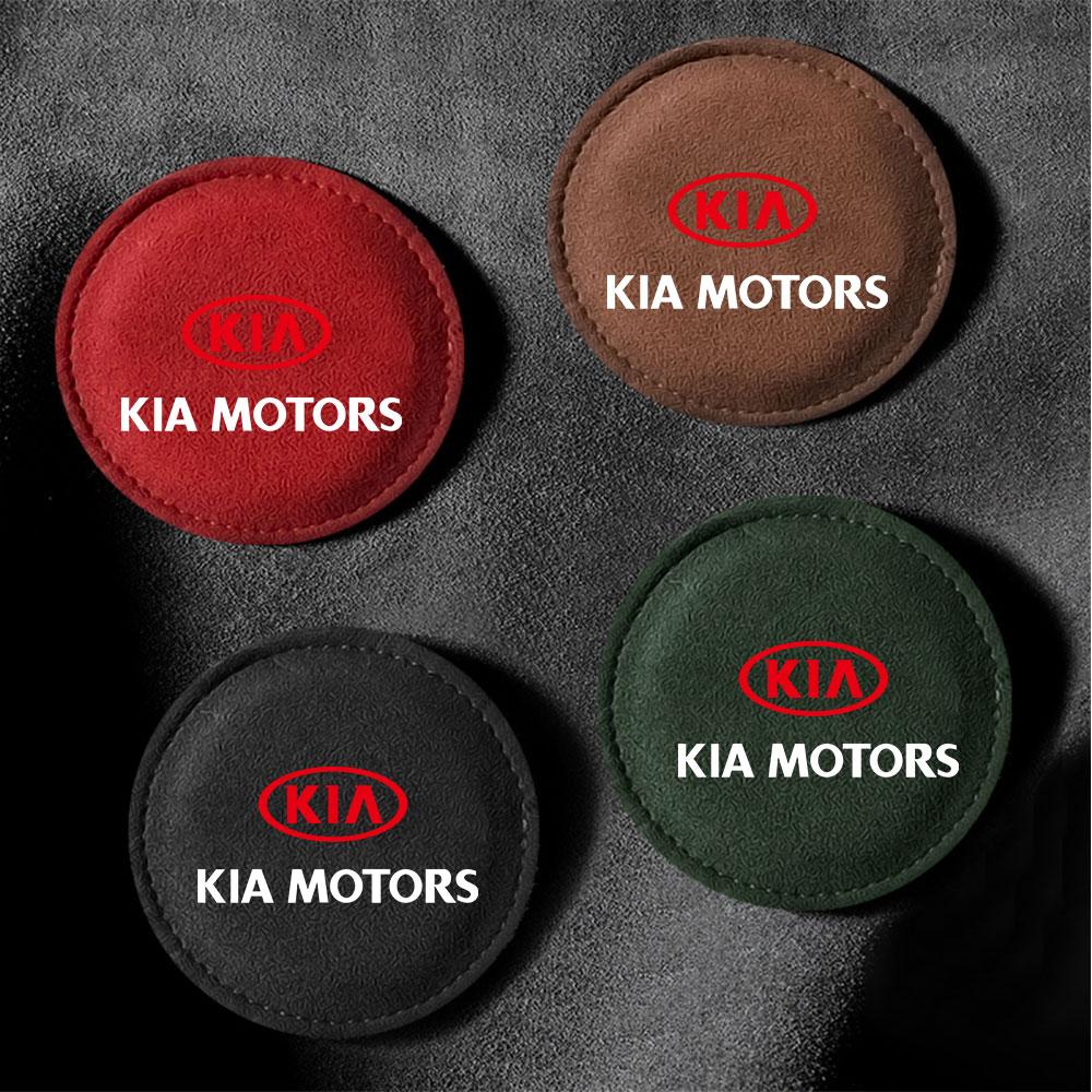 2026 Heißer Autoaufkleber Auto Styling Untersetzer Getränkehalter Matte Abzeichen Rutschfeste Pads Für KIA Ceed Sportage Rio 3 Proceed K5 Sedona