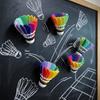 Rainbow Color Badminton Fridge Magnet Funny Simulation Badminton Decoration Creative Magnetic 3D Printing Badminton