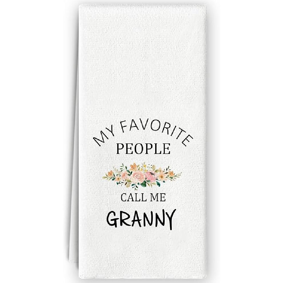 Mimi Gifts Kitchen Towels - Mimi Grandma Gifts from Grandson Granddaughter for Birthday Christmas Mothers Day, So God Made a Mimi Hand Towels Dish белый