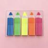 Transparent Fluorescent PET Index Tabs - Writable Student Memo Stickers