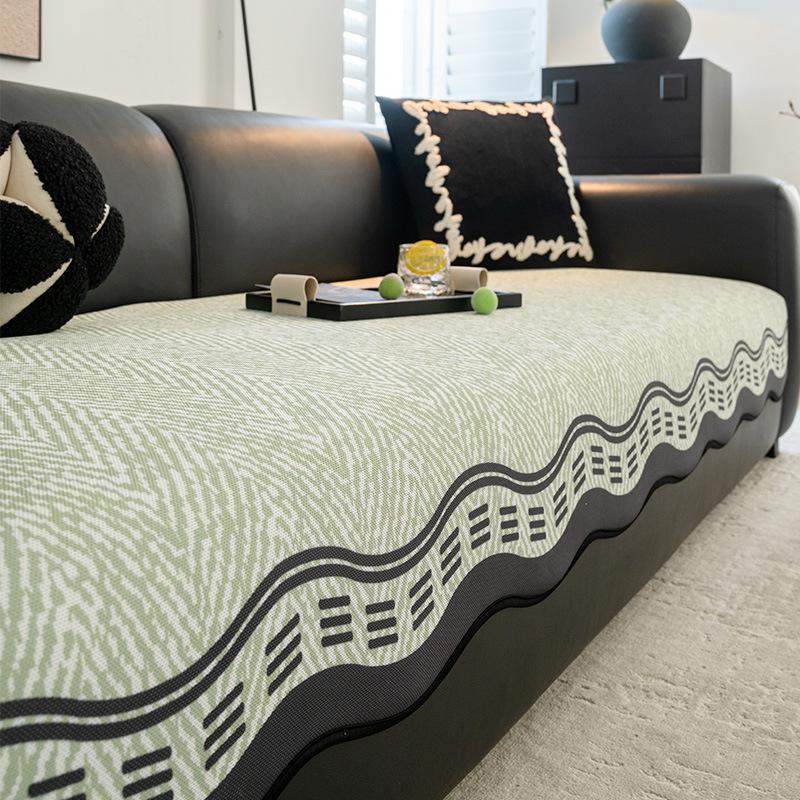 

Summer ice silk special-shaped sofa cushion 2025 new irregular leather sofa mat seat cushion non-slip straight cover cloth towel 70*70cm