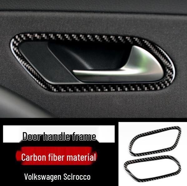 Volkswagen Scirocco Interieur Kohlefaser Konsole, Schalthebelrahmen, Türgriff & Luftausströmer Aufkleber Zubehör