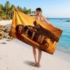 Batman Printed Swim Towel, Portable Water Absorbent Towel for Beach Camping Daily Bathroom Use