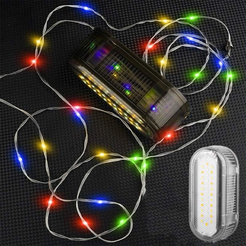 

LED Camping Lamp Strip Atmosphere 6.5M Length Waterproof Recyclable Light Belt Outdoor Garden Decoration Lamp for Tent Room