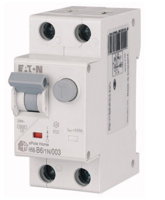 Combined circuit breaker 6kA type AC HNB-B6/1N/003