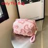 Plush Heartshaped Makeup Bag With Large Capacity For Students And Travel