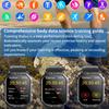 Rainbuvvy F407 Smart Watch 2.1 Inch Square Screen Heart Rate Blood Pressure Sleep Monitoring Calorie Flashlight Health Tracker Sports Watch