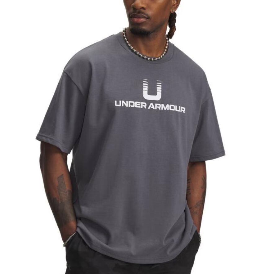 Under Armour Loose Fit Crew Neck Pullover Short Sleeve T-Shirt Men Tops 6005150-025