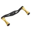 Fishing Reel Handle Replacement Part Aluminum Alloy Double Rocker Arm Metal Lure Accessories Black Gold 90mm