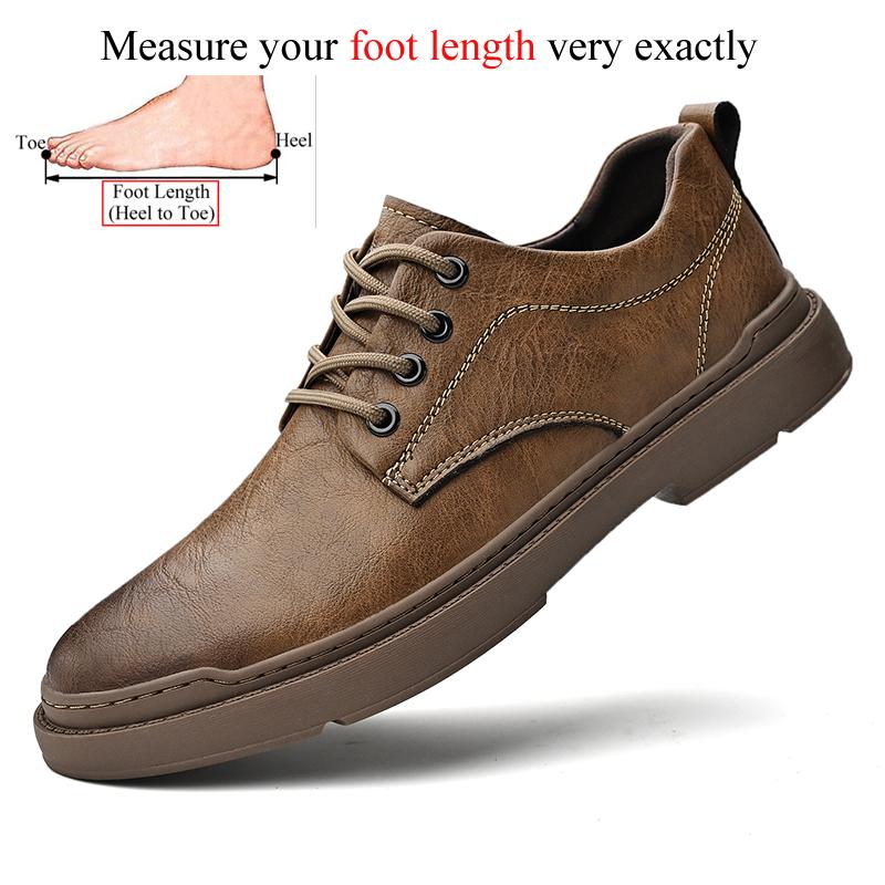 Frühling Herbst Lässige Herren Retro Lederschuhe Mode Britischer Stil Rutschfest Chaussure Homme Cuir Luxusmarke Designer
