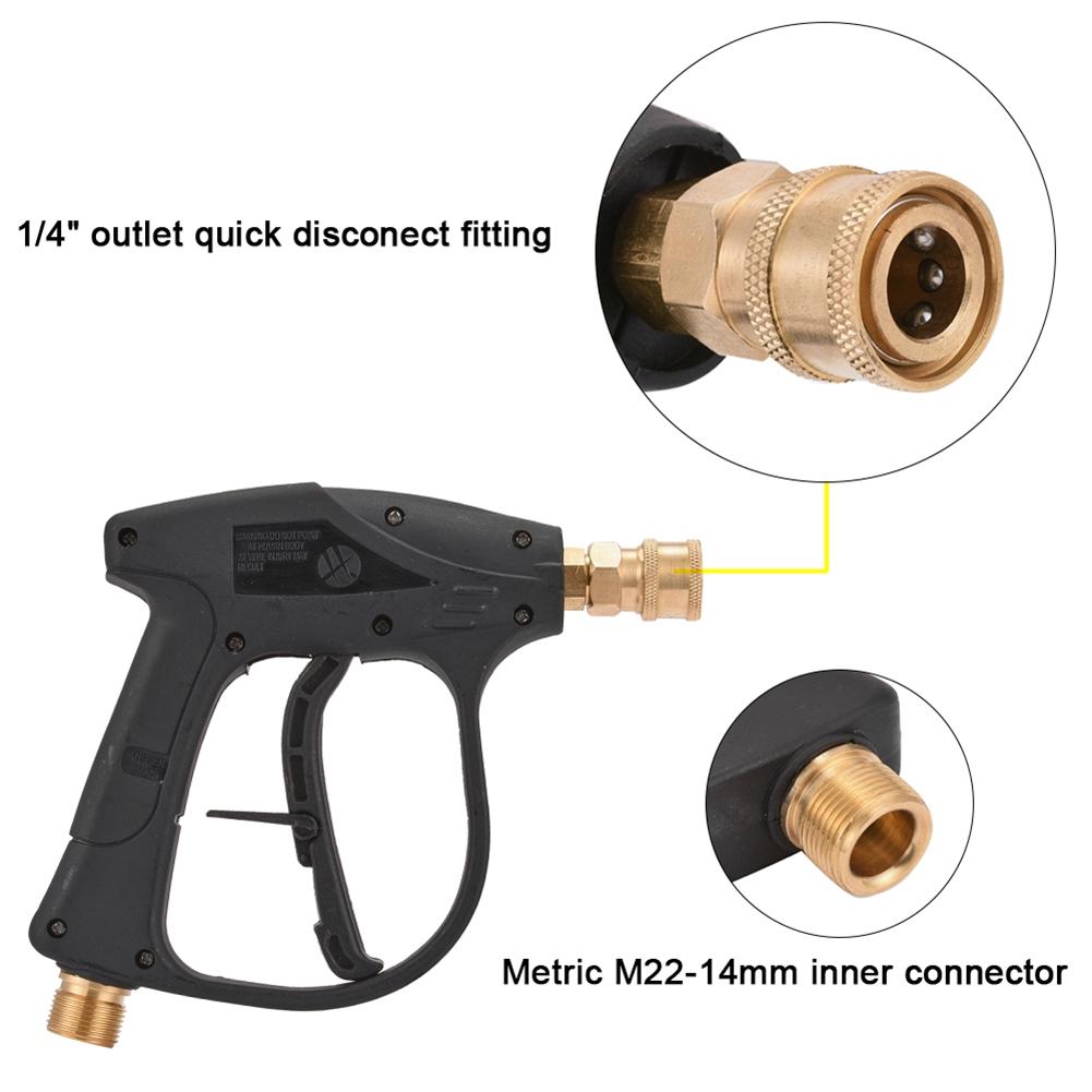 High Pressure Snow Foam Jet Lance Sprayer for Car Washer Cleaning Tools 1L Soap Bottle Cleaning Water Gun with 5 Spray Nozzles