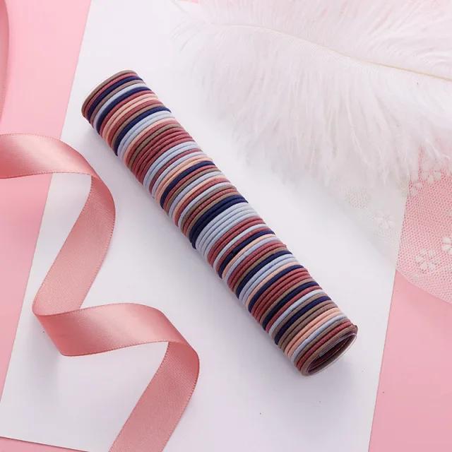 10/30/50/100uds/bolsa 5CM Accesorios para el Cabello Mujer Gomas Elásticas Scrunchies Gomas Elásticas para el Cabello Niña Sujetador de Cola de Caballo Gomas para el Cabello
