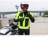 PRO-BIKER Ανδρική Αναπνεύσιμη Ολόσωμη Φόρμα Αγώνων Μοτοσυκλέτας - Φωσφοριζέ Πράσινο Ανακλαστικό Ρούχα Οδήγησης Άνοιξη/Καλοκαίρι