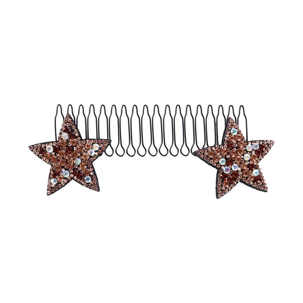 

Rhinestone U Shape Hair Styling Comb Star Butterfly Invisible Extra Hair Holder Headwear Fixed Combs Spring Hair Comb Daily