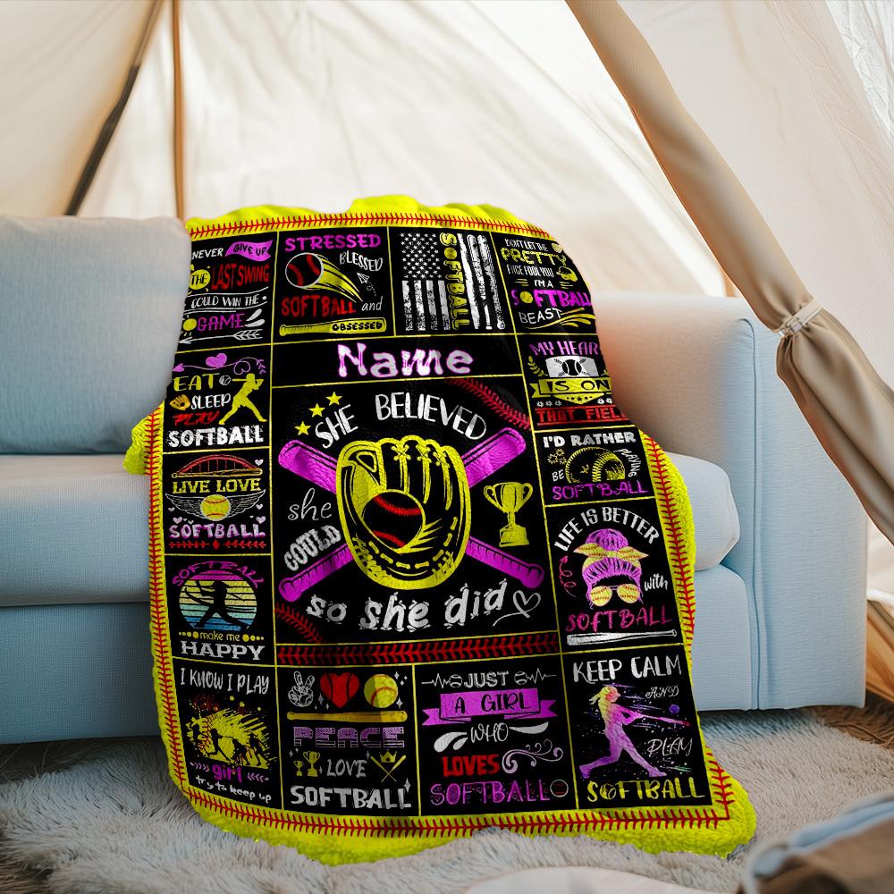 Customize Your Name Home Blankets Comfortable Soft Lightweight Allseason Multipurpose Blanket For Picnics Sofas Offices Beds Living Rooms Perfect Gift