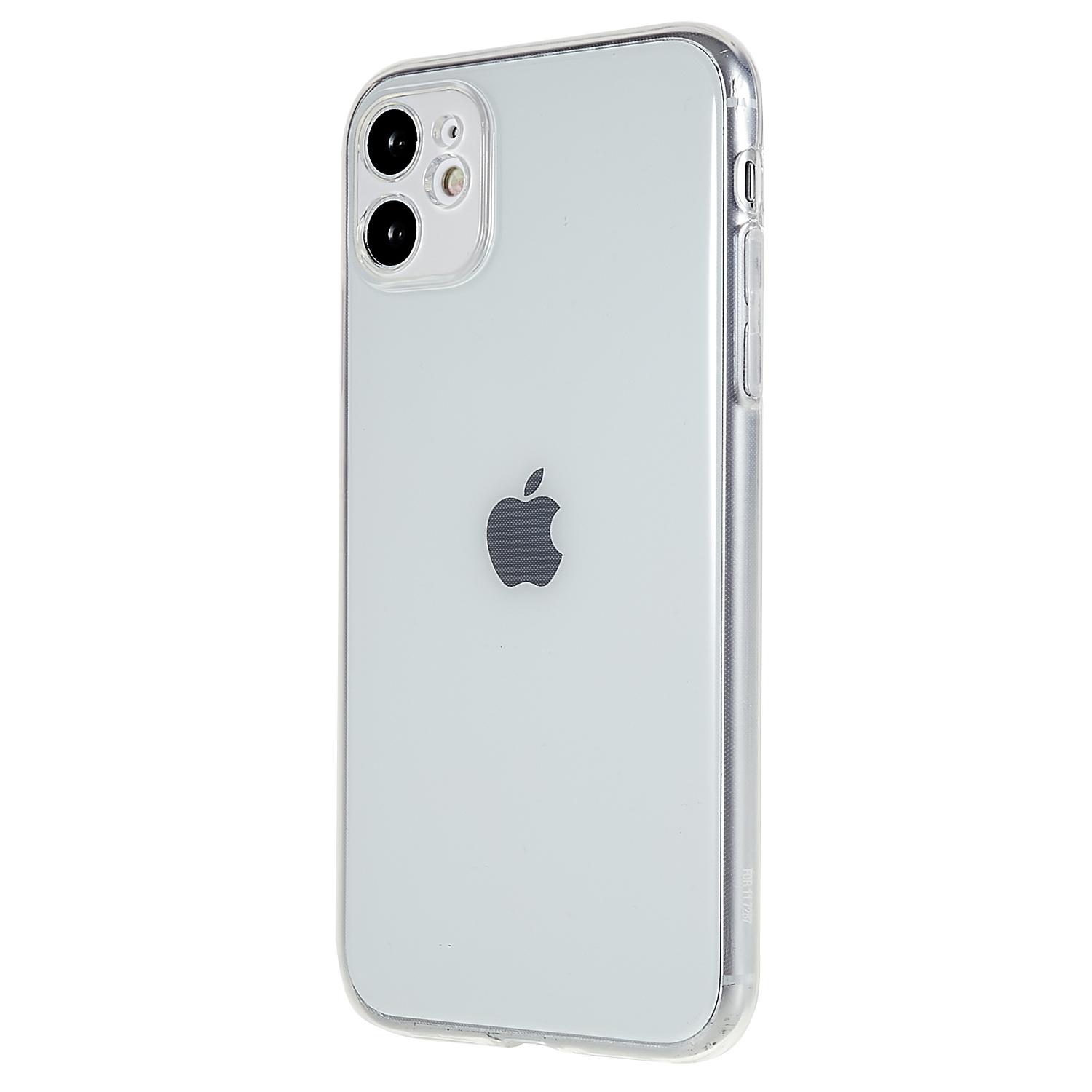 

For iPhone 11 6.1 inch Precise Lens Cutout Transparent Anti-scratch TPU Cover Ultra Thin Phone Case A