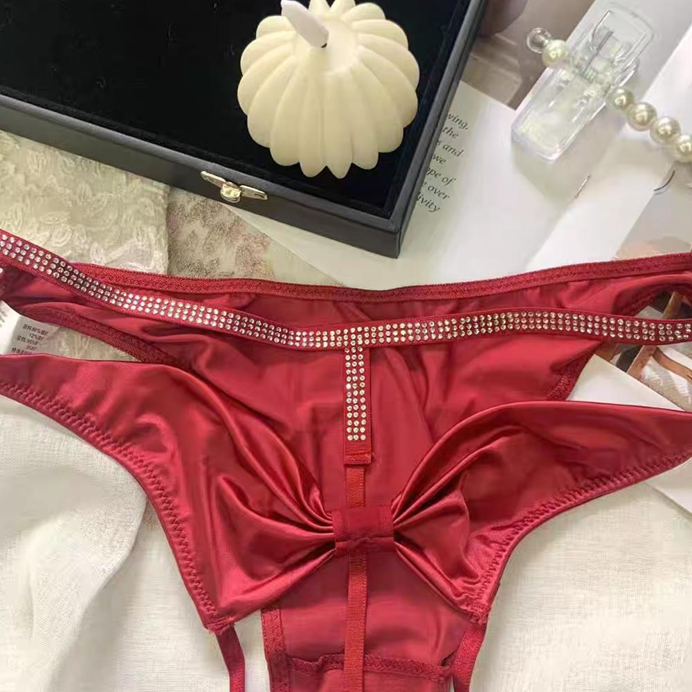 Women's Sexy Butterfly Hollow Waist Belt Rhinestone Thong Design Inspired Lingerie Super Comfortable Sexy Women's Underwear