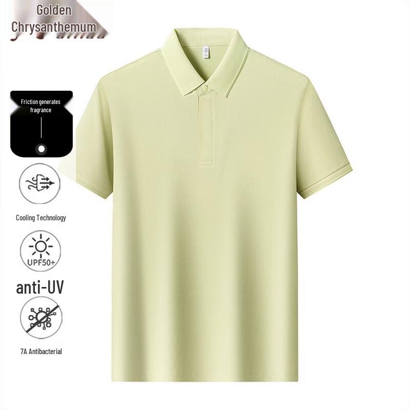 

Jinjuan Men s Lyocell Blend Short Sleeve Polo Shirt M/48