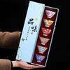 6Cups Ceramic Small Tea Bowl Hand Drawn Peach Flower Tea Cup Outfit Chinese Kungfu Tea Set Ceremony Mug