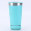 16oz Smart Bluetooth Speaker Car Portable Car Cup Creative Bottle Opener Stainless Steel Thermos Cup