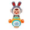 Baby Crawling Tummy Time Toy with Music Dazzling Light Automatic Changing Face Bunny Shape Universal