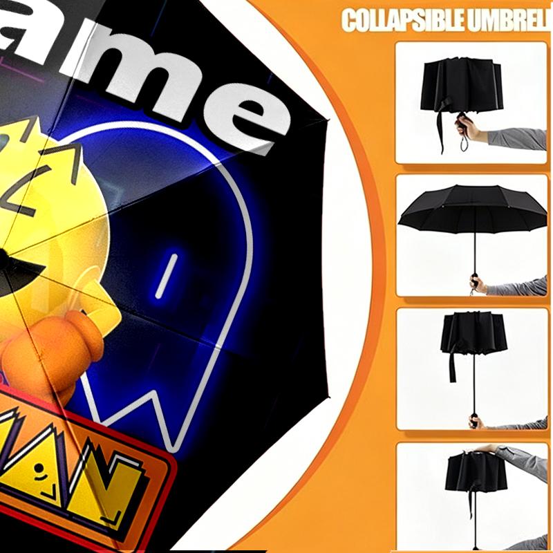 Custom Name Personalized PAC Print Umbrella, Auto Open Close, 8‑Rib Sturdy Frame, Commute Camping Hiking Use, Birthday Gift