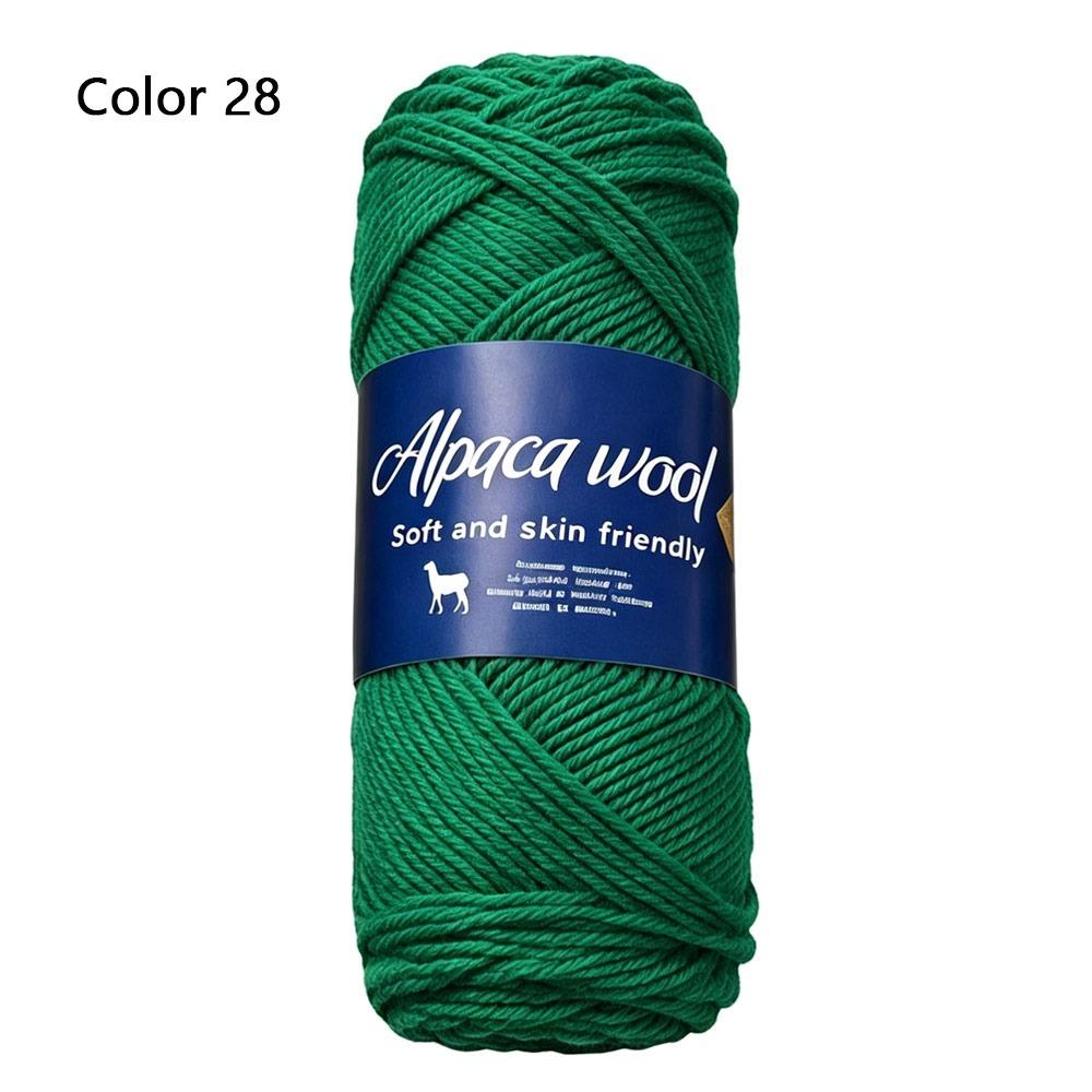 1Roll Handicraft Alpaca Wool Yarn Soft Warm Coarse Yarn DIY 100g Knitting Crocheting Yarn
