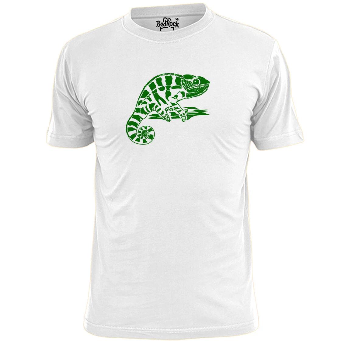 Mens Green Chameleon T shirt Reptile Lizard M