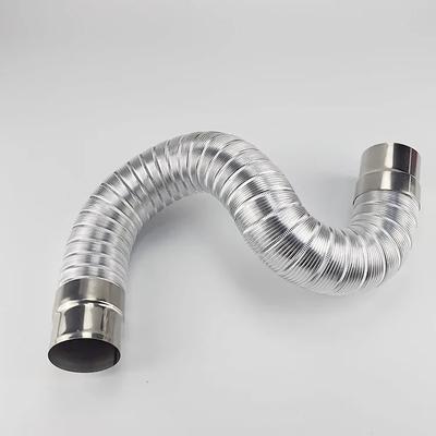 1m/1.5m Length Duct Ventilation Fume Hot Air Steam Exhaust Pipe Various Flexible 5cm-9cm Diameter Exhaust Flexible Pipe Fittings