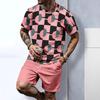 Men's Casual Fashion Sports Suit Round Neck Lightweight Short-sleeved Shorts Suit Loose Comfortable Unisex Sports Clothing