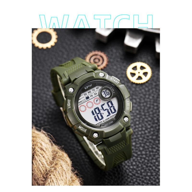 Top značkové luxusní pánské digitální hodinky Vodotěsné vojenské náramkové hodinky Stopky Sportovní hodinky For Men Clock