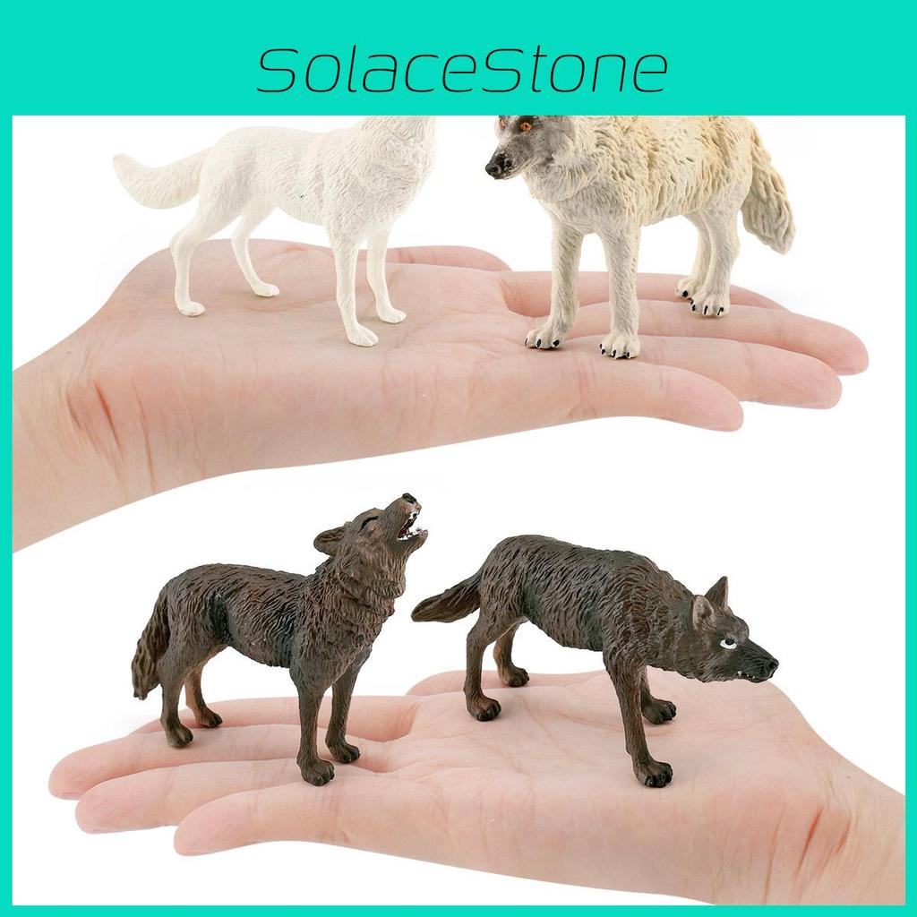 Wolf Arctic Wildlife Pvc Figurine Models For Collectors And Nature Decor Scene