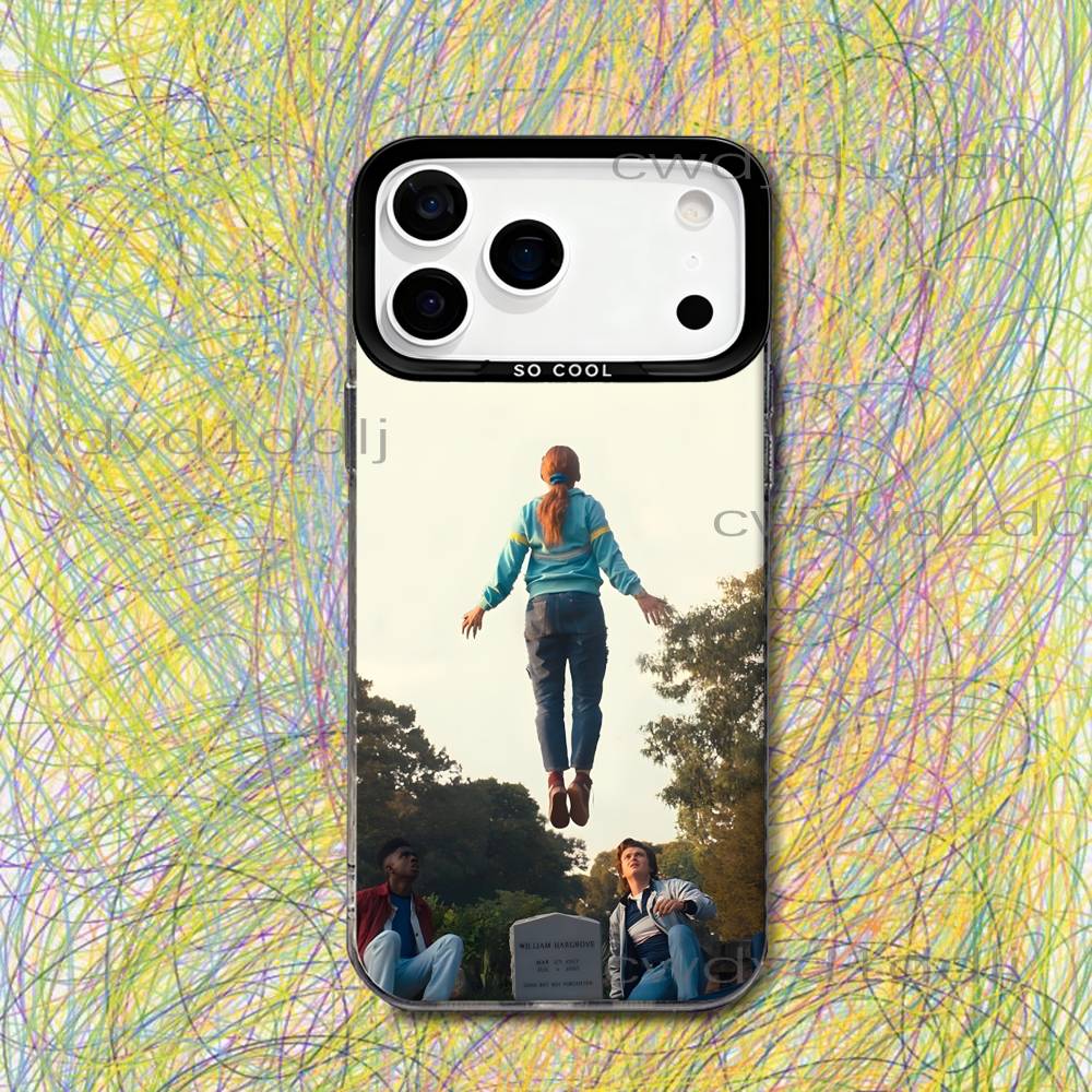 M-Max Mayfield Sadie Sink ST5 For iPhone 17,16,15,14,13,12,X,8,Pro,Max,Plus,SE4,Air,Mini Black IMD Matte Case